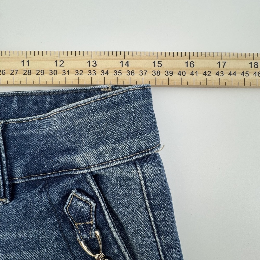 White House Black Market WHBM High Rise Sculpt Horsebit Straight Jeans 10S - Picture 7 of 8